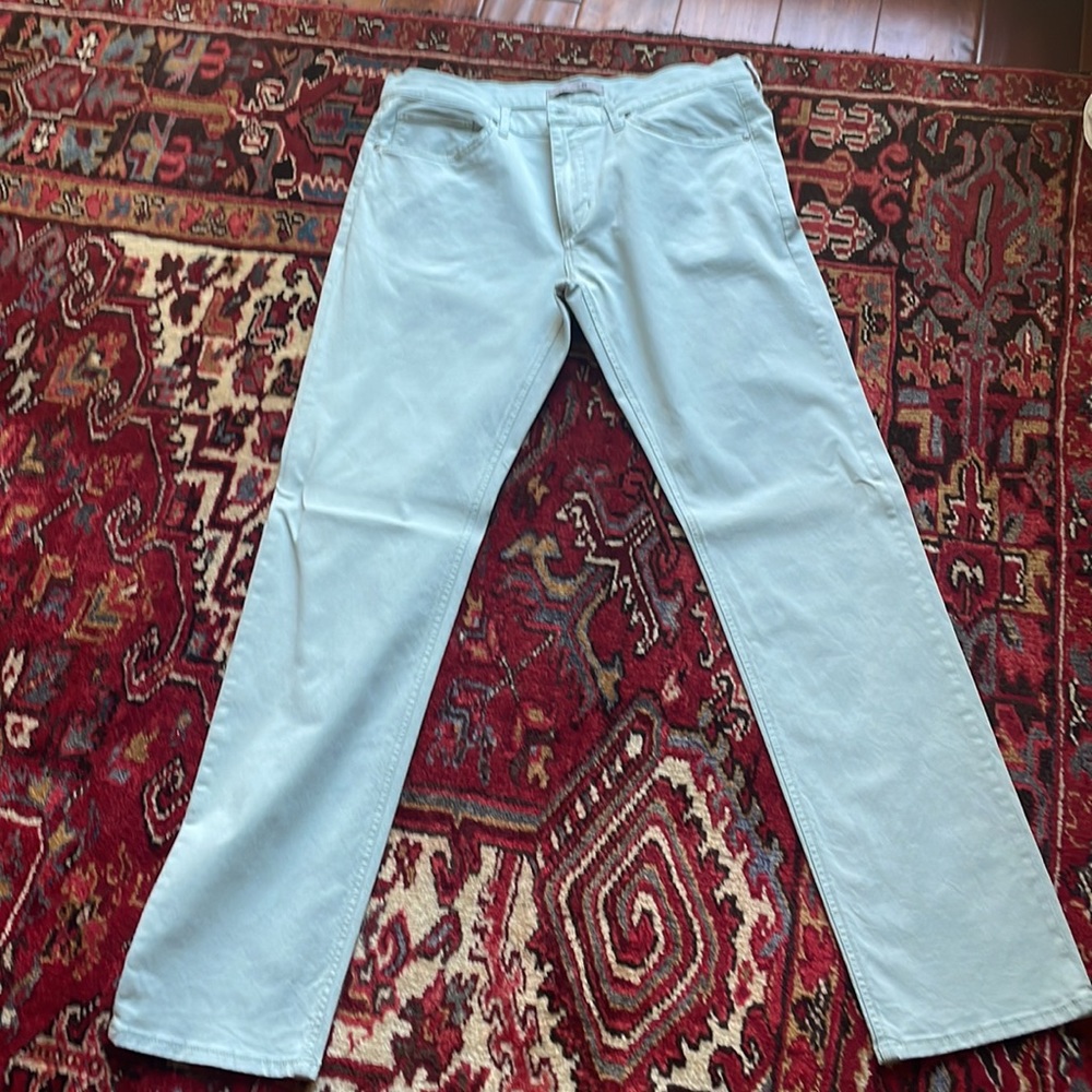 Men light blue pants